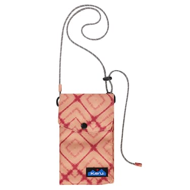KAVU Jensen Bay Trifold Wallet Crossbody Rope Sling - Meadow Dye