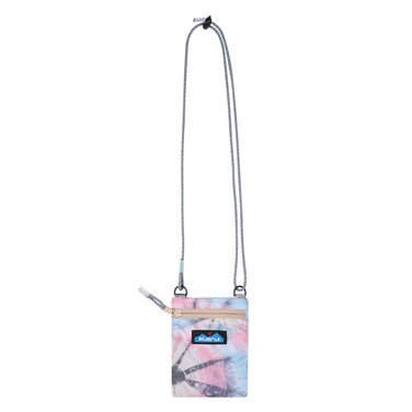 KAVU Waspusk Pouch Passport Crossbody Rope Sling - Spiral Tie Dye