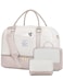 Travel Duffle Bag Weekender for Women: Travel Duffel Bag Carry-On Overnight Bag with Shoe Compartment &amp; Wet Pocket Large Weekend Tote Bag with Toiletry Bags Gym Duffel Bag for Hospital Beige