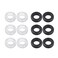 AB Max Glasses Ear Grips - Round Eyeglasses Rings Strap Silicone Holder Anti-Slip Hooks Safety Eyewear Retainer for Sunglasses Myopia or Presbyopia Glasses 6 Pairs