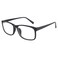 GQUEEN Fake Clear Glasses Non Prescription Glasses Eyeglasses Rectangular Frame Matte Black, 201512