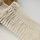 FQTANJU 5 Yards X 10cm Wide Cotton Tassel Fringe in Beige.