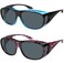 Yogo Vision Fit Over Wrap Sunglasses Polarized Lens Wear Over Eyeglasses 100% UV Protection for Men and Women