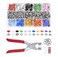 Mandala Crafts Metal Snap Button Kit - Snap on Buttons &amp; Snap Fastener Tool - 9.5mm Colorful Metal Snaps Buttons Snap Closures Sewing Snaps for Clothing Leather Crafting