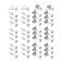 Mr. Pen- Earring Posts, 300 pcs, Silver, Earring Studs for Jewelry Making, Earring Posts for Jewelry Making, Earring Posts and Backs, Earring Post, Stud Earring Backs, Stainless Steel Earring Posts
