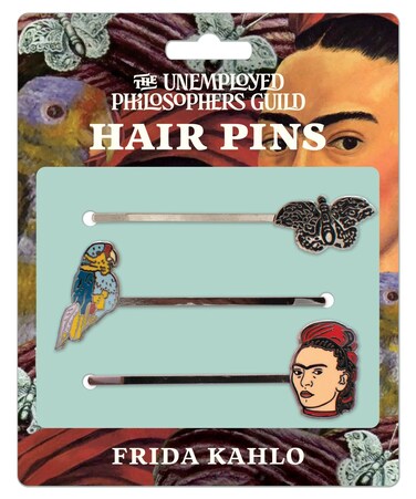 Frida Kahlo 3 Hair Pins Set - Butterfly, Parrot, and Frida