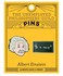 The Unemployed Philosophers Guild Einstein and E=mc2 Enamel Pin Set - Strong Rubber Backing Clasps