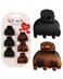 Kitsch Small Hair Clips for Women, Recycled Plastic Small Claw Clips &amp; Mini Claw Clips for Hair, Mini Hair Clips for Thin Hair, Tiny Jaw Clip for Hair, 6 pcs (Tortoise &amp; Black) - Valentines Day Gifts