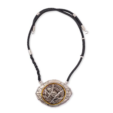 SalesOne Marvel Studios Doctor Strange in the Multiverse Of Madness Silver-Plated Eye Of Agamotto Prop Replica Necklace   Officially Licensed Collectible