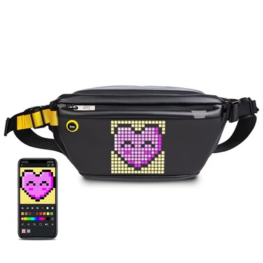 Fanny Pack with LED Display for Women, Via App Control Animation Screen Waist Packs For Gift, Party, Shopping, Travel, Festival