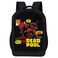 MARVEL COMICS CLASSIC DEADPOOL BACKPACK - MARVEL BLACK DEADPOOL 18 INCH AIR MESH PADDED BAG (Deadpool Comic Cover)