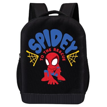 Marvel Spiderman Miles Morales Backpack Spidey and His Amazing Friends Backpack for Boys, Girls - Toddler Backpack for Kids 18" Backpack for School (Spidey to the Rescue)