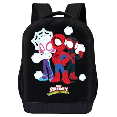Marvel Spiderman Miles Morales Backpack Spidey and His Amazing Friends Backpack for Boys, Girls - Toddler Backpack for Kids 18" Backpack for School (Spidey and Friends)