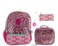 AI ACCESSORY INNOVATIONS Barbie 4 Piece Backpack Set, Sparkle &amp; Shine with this Magic Flip Sequin School Bag for Girls with Zip Front Pocket, Pink