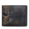 House of Jack Co. SKULL Bifold Wallet for Men   Extra Capacity Two ID Windows   Full Grain Leather With Hand Burnished Finish   Multi Card Capacity   Skull Men's Wallet