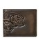 House of Jack Co. BASS FISH Bifold Wallet for Men   Extra Capacity Two ID Windows   Full Grain Leather With Hand Burnished Finish   Multi Card Capacity Men's Wallet   Outdoor Sportsman Gift