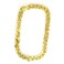 Skeleteen Rapper Gold Chain Accessory - 90s Hip Hop Fake Gold Costume Necklace - 1 Piece For Children