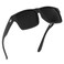TOROE Classic RANGE TR90 Frame Polarized Unbreakable Sunglasses with Hydrophobic Coated Polycarbonate AR Lenses (Matte Black   Black (CAT4))