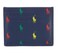 Polo Ralph Lauren Mens Signature Pony Leather Slim Card ID Case (Navy/Multi)