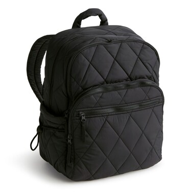Vera Bradley Women's Featherweight Large Bancroft Backpack, Moonless Night, One Size