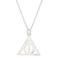 Harry Potter Deathly Hallows Necklace 18", Sterling Silver Jewelry for Women Official License