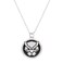 Marvel Comics Black Panther Jewelry, Stainless Steel Pendant Necklace, 22" Ball Chain