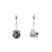 Harry Potter Womens Mismatch Hoop Earrings with Dangle Harry Potter Charm - Platform 9 3/4 Earring and Hogwarts Express Earring - Harry Potter Jewelry - Harry Potter Gifts