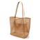 KALIDI Beach Mesh Tote Bag, Casual Tote Grocery Bag Hobo Women Foldable MAX 23L Shoulder Bag For Beach Picnic Vacation