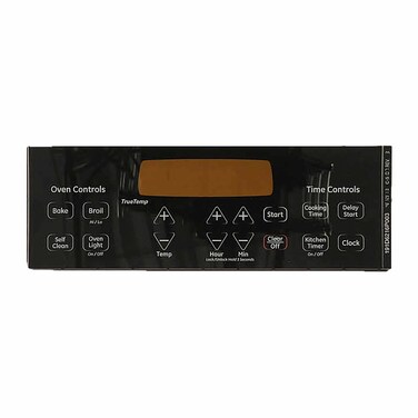 GE WB27T11229 Range Control Board Faceplate Overlay