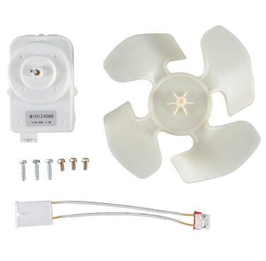 W10124096 Refrigerator Condenser Fan Motor Kit Compatible with Whirlpool Refrigerator Replaces AP4318657 2315558 PS1957416 W10124096VP