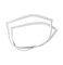 GE Appliances WR24X10229 Genuine OEM Door Gasket (White) for GE Refrigerators