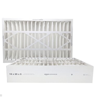 AmazonCommercial AC Furnace Air Filter MERV 8, 15-5/8 x 24-1/8 x 4-7/8 inches, 2-Pack