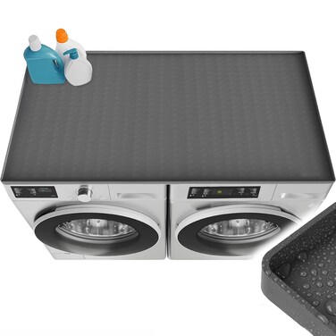 54''x 27.5'' XL Washer and Dryer Covers for the Top, Non Slip Silicone Washer Dryer Top Protector Dryer Top Protector, Dust-Proof Washer &amp; Dryer Cover Pad for Laundry Room Washer Dryer Countertop