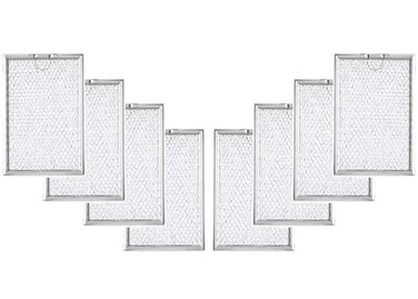 Replacement Microwave Grease Filter For GE WB06X10309 - 8 Filters