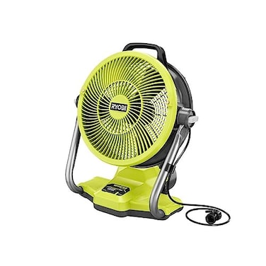 RYOBI ONE+ 18V Cordless Hybrid WHISPER SERIES 12 in. Misting Air Cannon Fan (Tool Only)