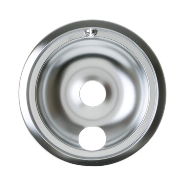GE WB31T10011 Genuine OEM 8" Burner Drip Bowl (Chrome) for GE Electric Ranges