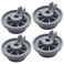 Durable 165314 4-Pack Dishwasher Lower Rack Wheel Replacement for Bosch and Kenmore Dishwasher - Replaces 00420198 420198 PS3439123