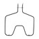 AMI PARTS WB44T10010 Range Oven Stove Bake Heating Element Replacement for GE Oven Stove JBS55WK, JBS55WJ, JBP68WD, JBP24BH, JBP24BB, JB600WD, 911.93489, 911.93407, 911.93402, 911.93401