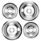 Cenipar 316048413 Burner Drip Pans 8 Inch (2 Pack)&amp;316048414 Range Drip Bowls 6 Inch (2 Pack) Chrome Plated For Frigidaire,Kenmore Electric Surface Burner
