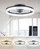 Ceiling Fans with Lights and Remote, 20"Modern Low Profile Ceiling Fan with Light , Stepless Color Temperature Change and 6 Speeds, Flush Mount Ceiling Fans for Bedroom, Kids Room and Living Room.