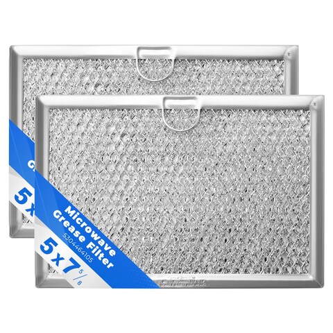 5304464105 Microwave Vent Filter 5 x 7-5/8,Fit Frigi-daire G-E Microwave,Replace WB06X10608 5304517871 5304509444 (2 Pack by TOMOON)