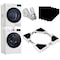 HHXRISE Washer Dryer Stacking Kit, Universal 24/25/ 26/27/ 28/29 Inch Washer and Dryer Stackable, Adjustable Stacking Kit for Washing Machine and Dryer, Connecting Frame with Ratchet Strap