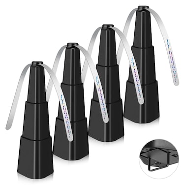 Fly Fans for Tables, Fly Fan Outdoor Indoor Keep Flies Away, Table Top Fly Fan Fly Spinner with Holographic Blades, Fly Deterrent for Picnic, Restaurant, Party, Home, BBQ (4 Pack)