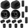 AMI PARTS Black Oven Control Switch Knob with 12 Adapters for Oven/Stove/Range Universal Knobs Wide Application