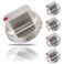 Upgraded 5pcs DG64-00472A / DG64-00347A Stove knobs Compatible with DG64-00473A,DG64-00347A,DG64-00347B Samsung Stove knob,Replaces FX710bgs,NX58F5500SS,FX510BGS,FX510BGS,NX58F5300SS