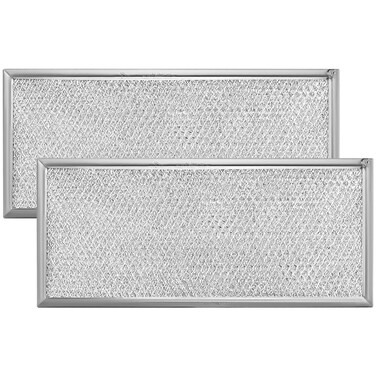 Fits for Whirlpool W10208631A Microwave Grease Filter - Approx 13" x 6" (2-Pack) by AMI PARTS