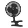 Genesis 6-Inch Clip Convertible Table-Top &amp; Clip Fan Two Quiet Speeds - Ideal For The Home, Office, Dorm, More Black (A1CLIPFANBLACK