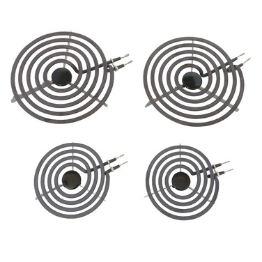 KITCHEN BASICS 101 4 Pack MP22YA Electric Range Burner Surface Element Replacement for Whirlpool KitchenAid Maytag Includes 2 8-Inch MP21YA &amp; 2 6-Inch MP15YA 540331014,484783, TS5W8221,Y04000033