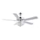 JONATHAN Y JYL9610B Mandy Glam Classic Crystal Dome Shade LED Ceiling Fan with Remote, for Bedroom, Living Room, Dining Room 52" 3 Light, Chrome