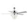 JONATHAN Y JYL9616A Mindy 52" 3-Light Glam Modern Crystal Shade LED Ceiling Fan with Remote, Transitional, Glam, Modern, Traditional, Casual, Contemporary, Living Room, Family Room, Bedroom, Chrome